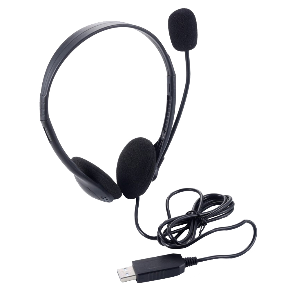 Pc Gaming Center - 콜 센터 USB 유선 컴퓨터 헤드폰