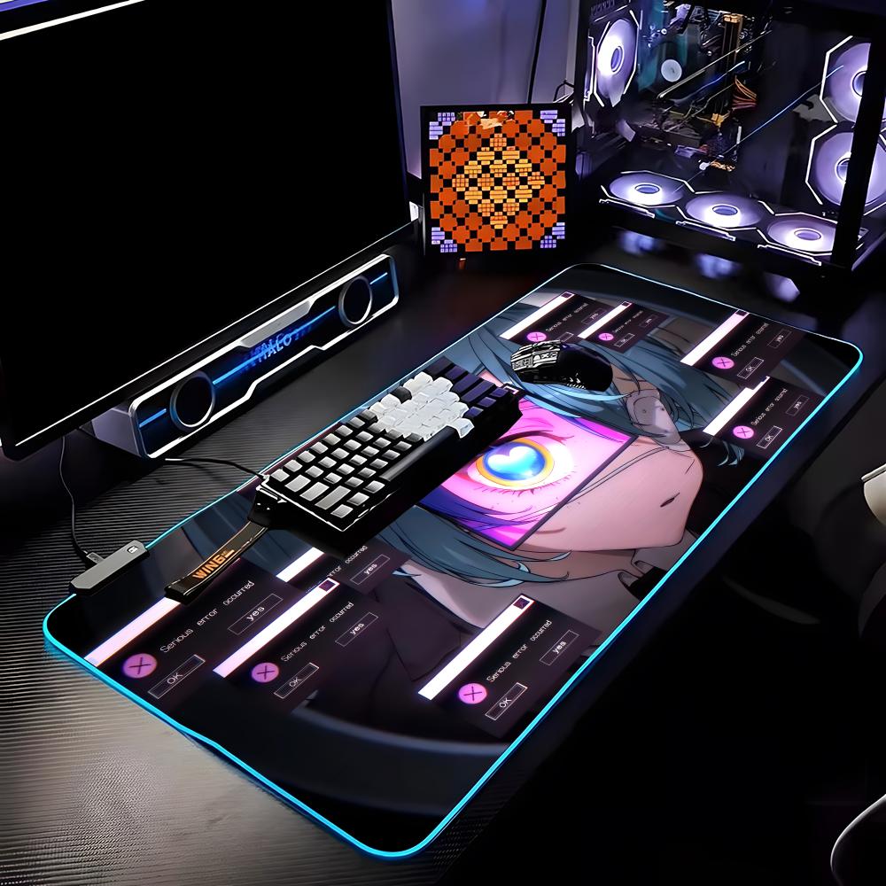 Pc Gaming Hatsune Miku - H-Hatsune Miku Kawaii 마우스 패드 RGB