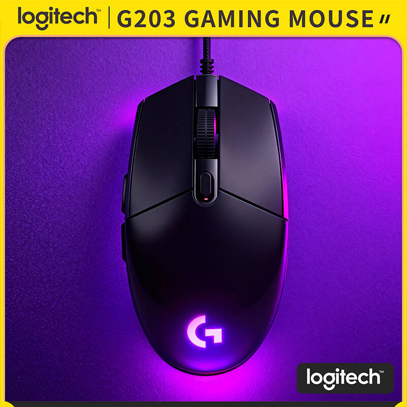 Pc Gaming Logitech - 로지텍 G203 게이밍 마우스 LIGHTSYNC RGB