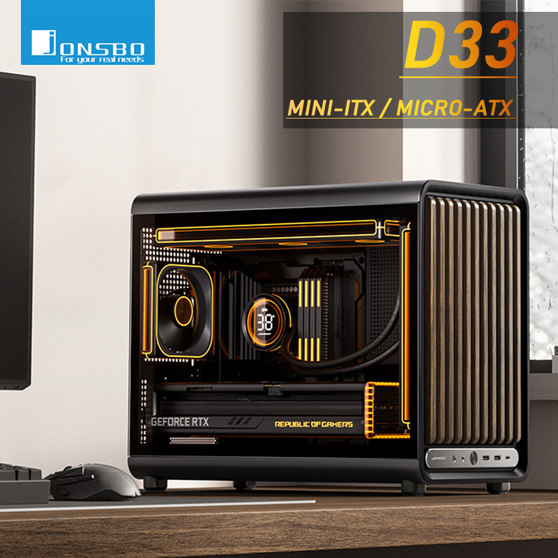 Pc Gaming Jonsbo - 존스보 D33 MATX 케이스 미니-ITX 데스크탑