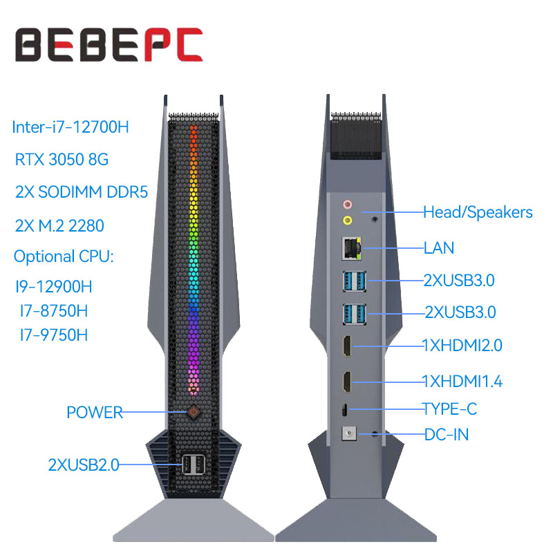 Pc Gaming On Wifi - 인텔 코어 i7-12700H 게이밍 미니 PC