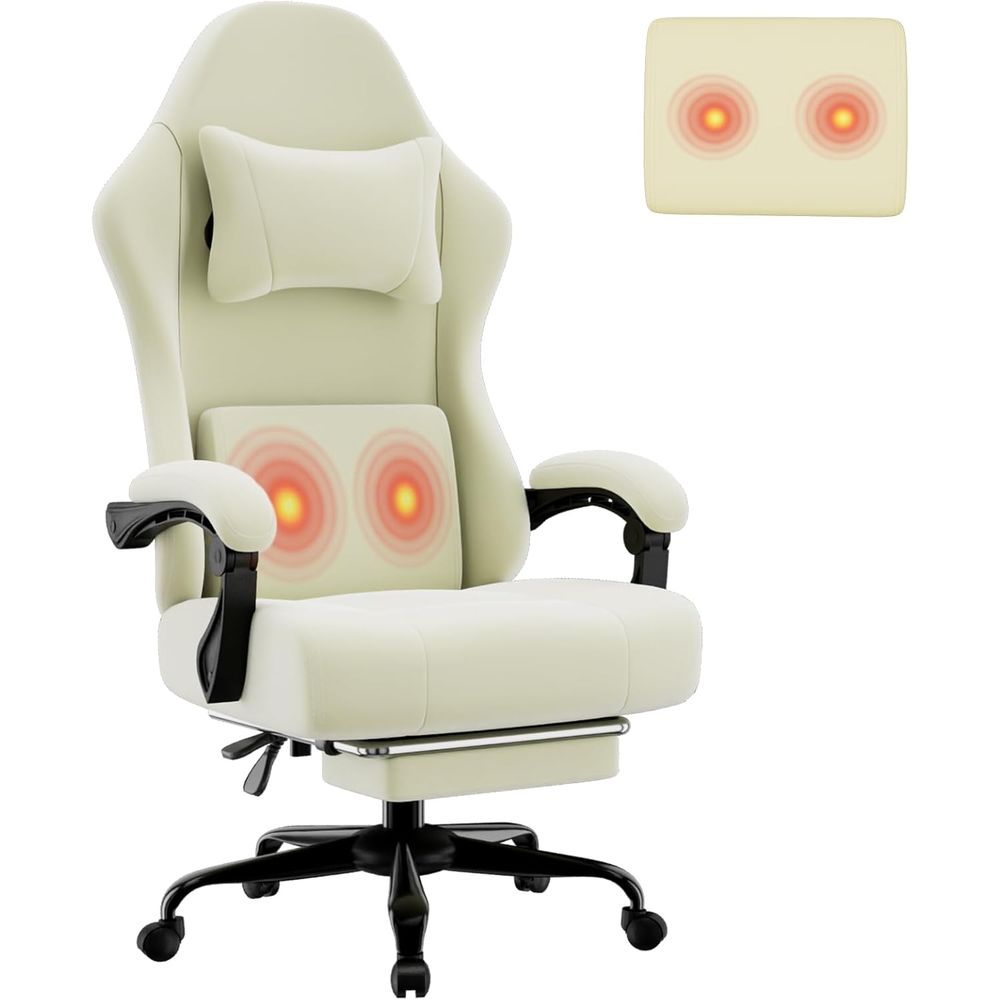 Gaming Chair - 요추 지지대가 있는 인체공학적 게이밍 의자,