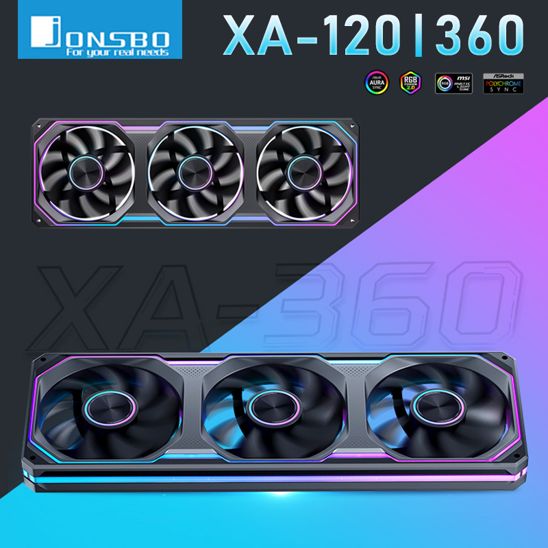 Pc Gaming Jonsbo - 존스보 XA-120/240/360 PC 케이스 팬 3면