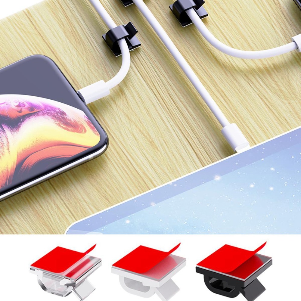 R자형 투명 플라스틱 케이블 클립 와이어 홀더 코드 정 - Desk Cable Organizer 리뷰 및 가격