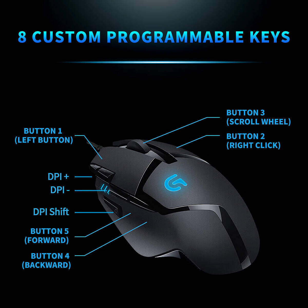 로지텍 G402 하이페리온 퓨리 유선 게이밍 마우스 4 - Pc Gaming Logitech 리뷰 및 가격