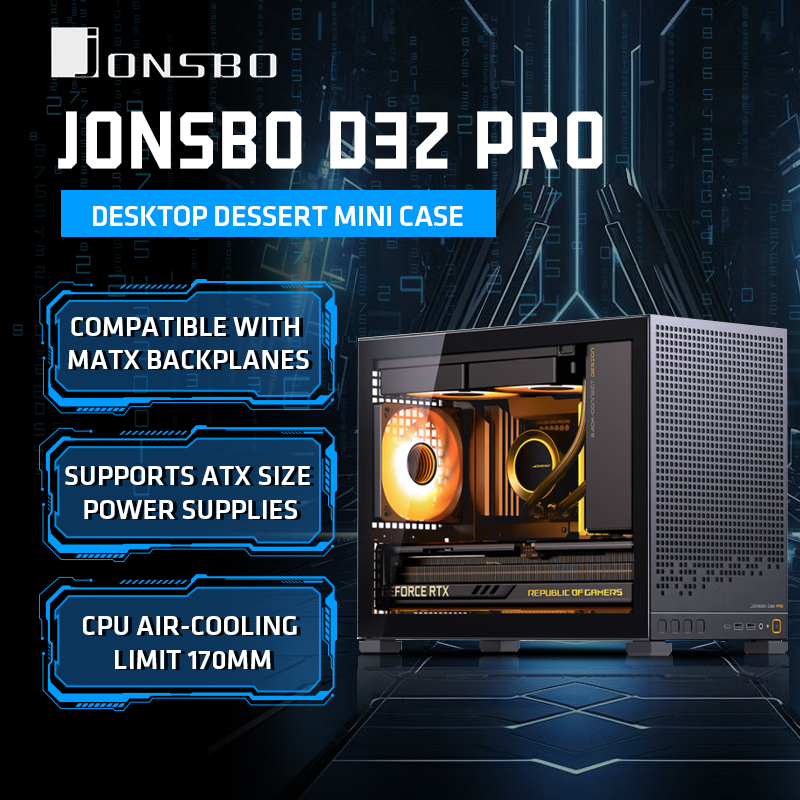 JONSBO D32 PRO 후면 플러그 마더보드 데스크 - Pc Gaming Jonsbo 리뷰 및 가격