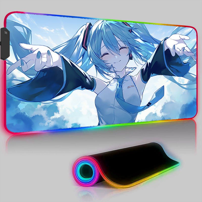 카와이 핑크 HD 마우스 패드 RGB PC 애니메이션  - Pc Gaming Hatsune Miku 리뷰 및 가격