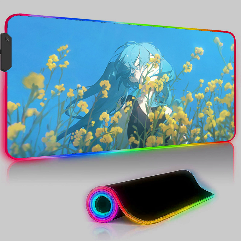 카와이 핑크 HD 마우스 패드 RGB PC 애니메이션  - Pc Gaming Hatsune Miku 리뷰 및 가격