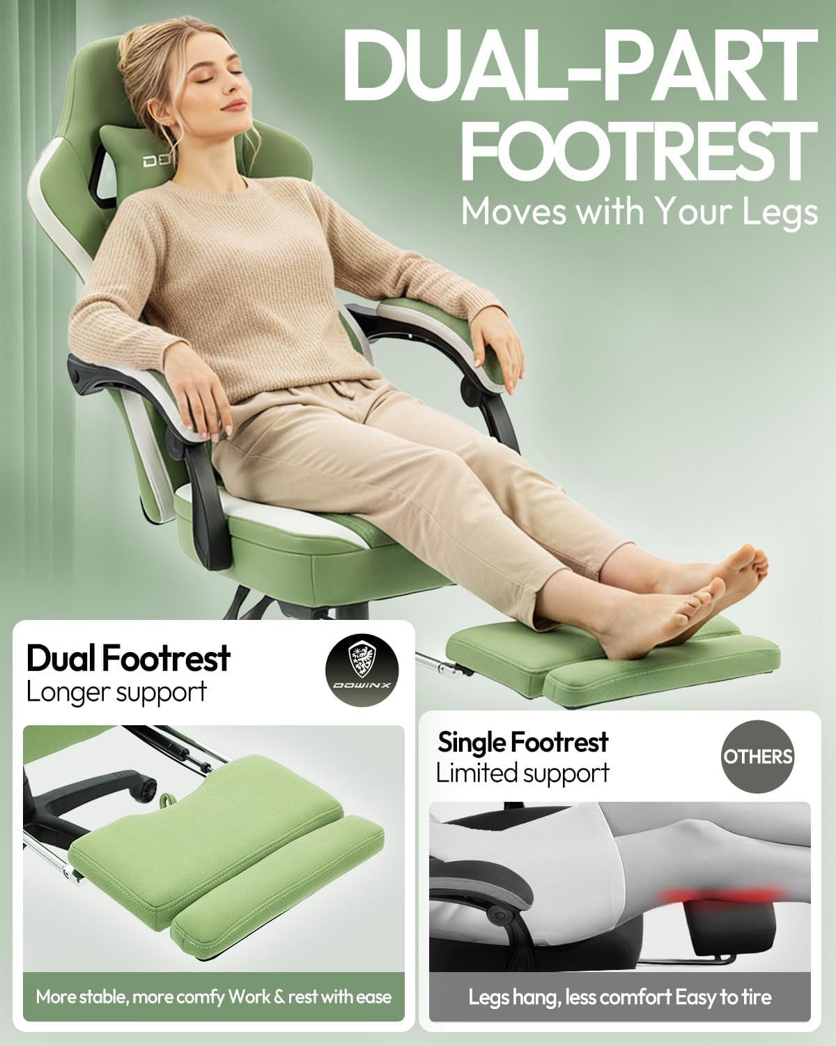 포켓 스프링 쿠션이 있는 통기성 원단 게이밍 의자, 발 - Gaming Chair 리뷰 및 가격