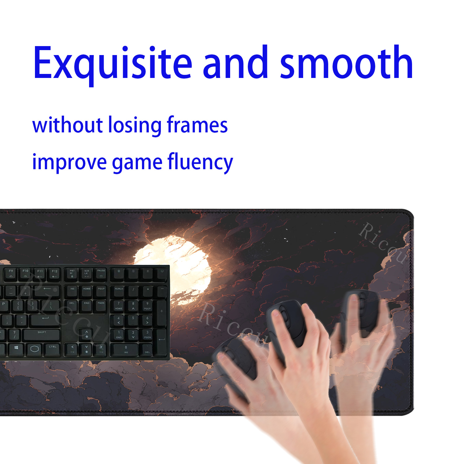 달밤 구름 마우스패드 고무 사무용품 게임 오버록 e스포 - Pc Gaming Cloud 리뷰 및 가격