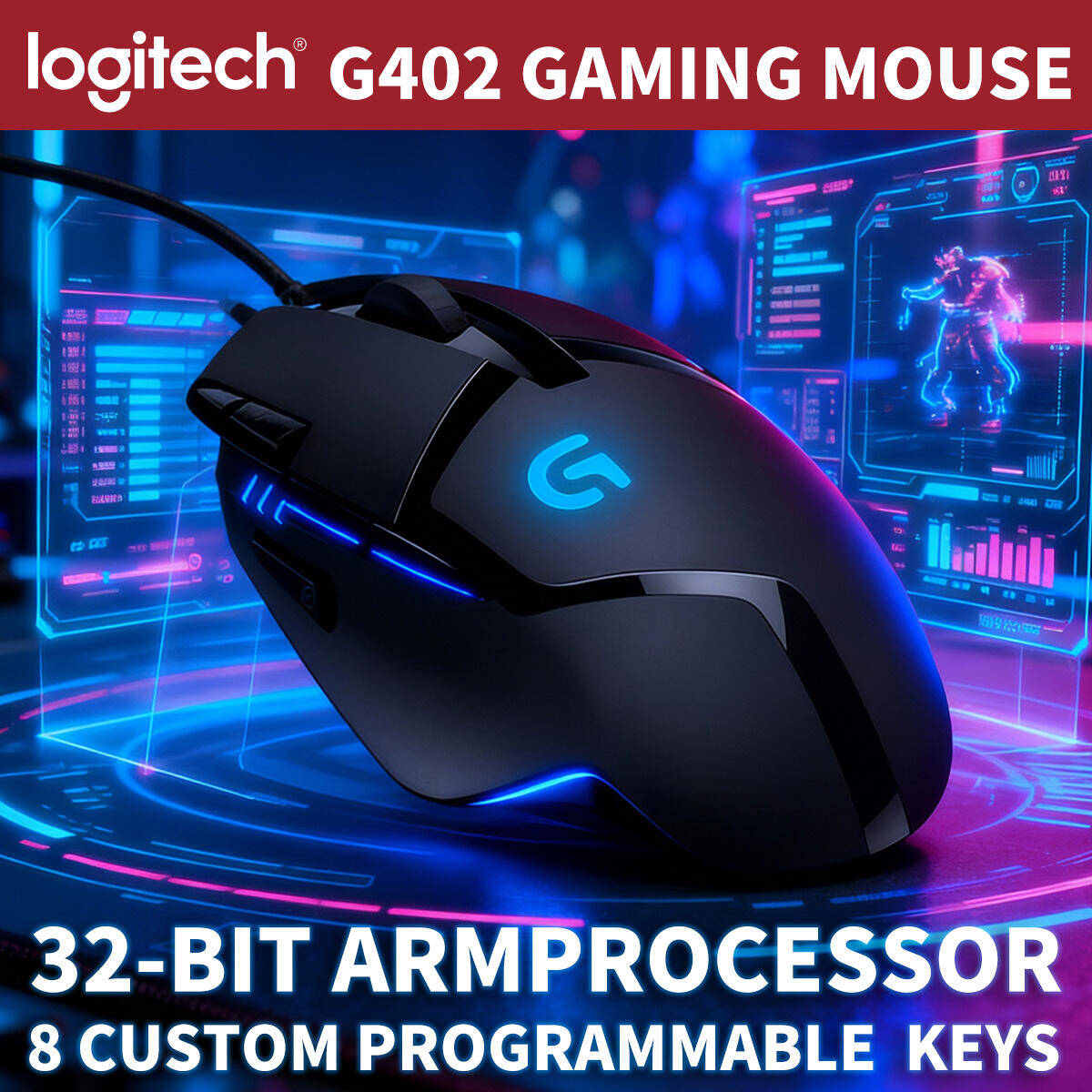 로지텍 G402 유선 게이밍 마우스 퓨전 엔진 8개 프 - Pc Gaming Logitech 리뷰 및 가격