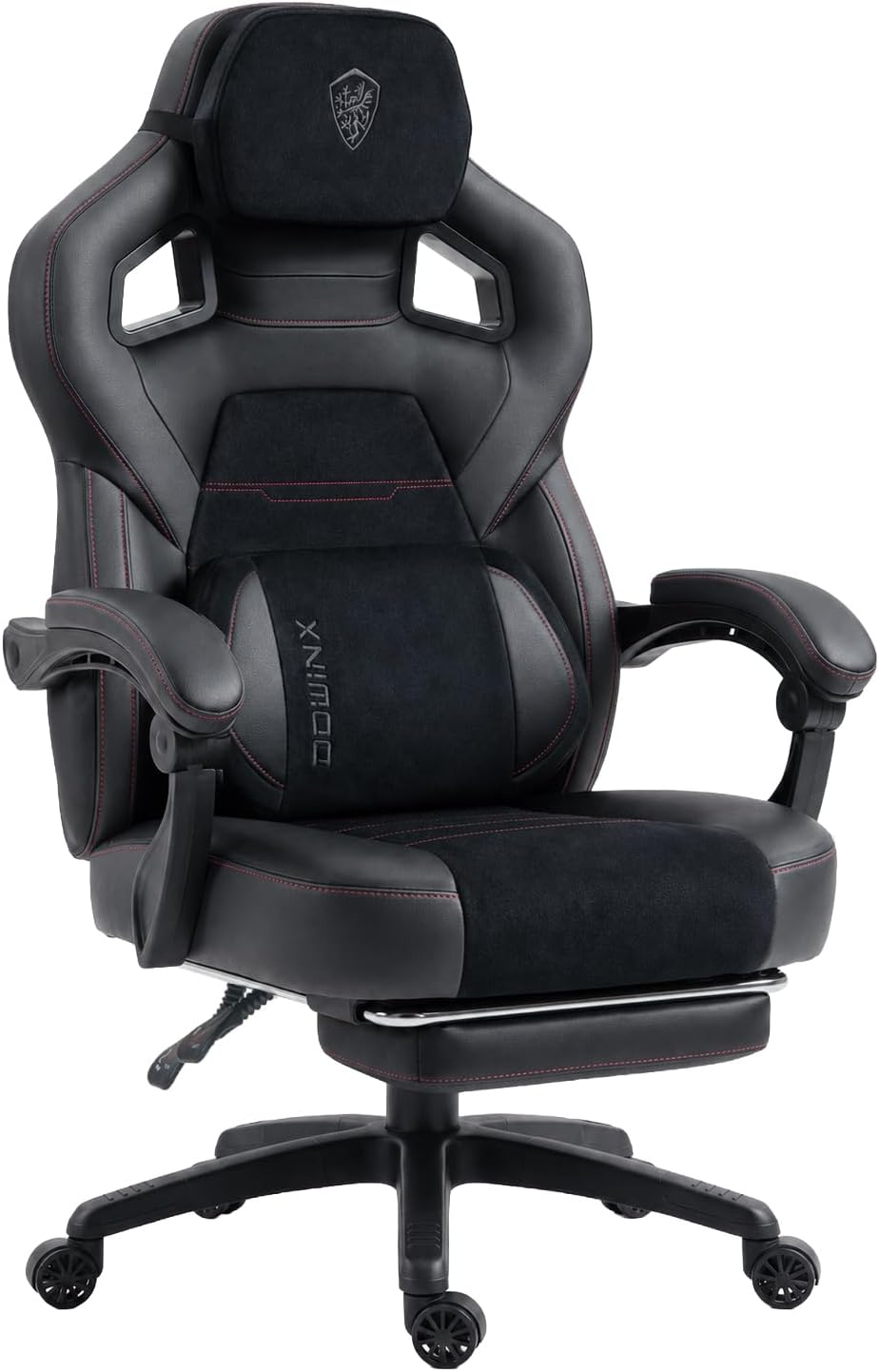 발 받침대가 있는 크고 키 큰 게이밍 의자, 가죽, 블 - Gaming Chair 리뷰 및 가격