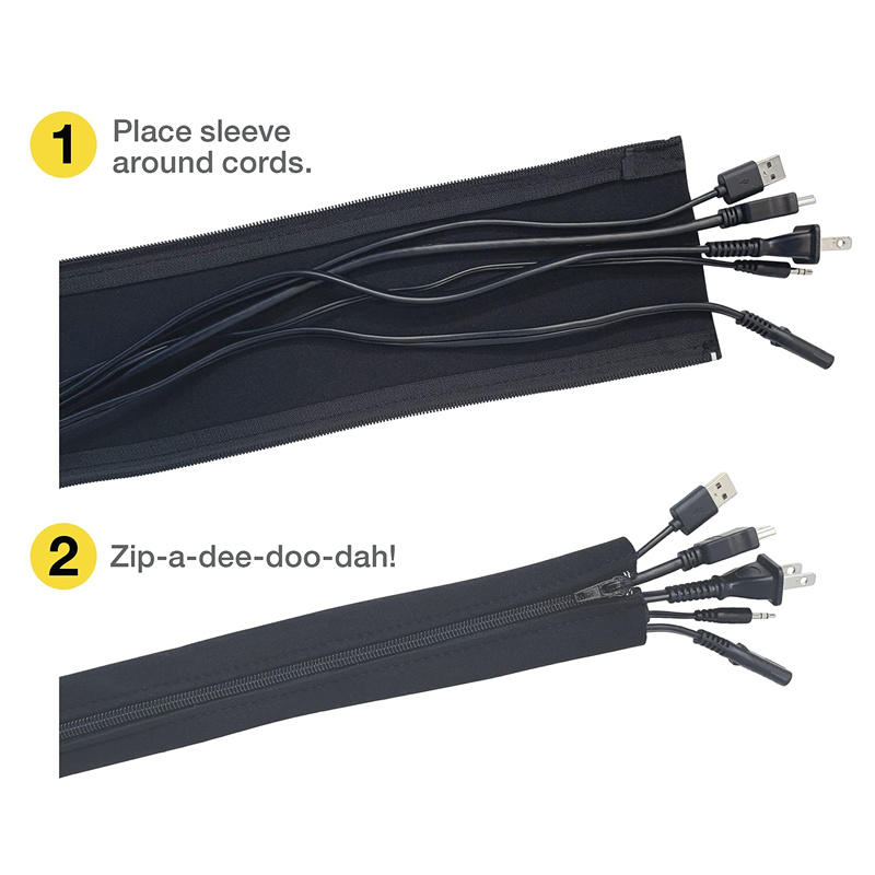 1/2/4 PCS 유연한 케이블 관리 슬리브 코드 정리 - Desk Cable Organizer 리뷰 및 가격