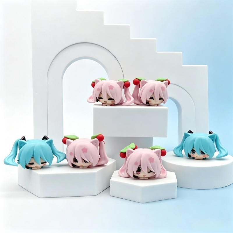 레디 스톡 6종류 귀여운 고양이 하츠네 미쿠 피규어 세 - Pc Gaming Hatsune Miku 리뷰 및 가격