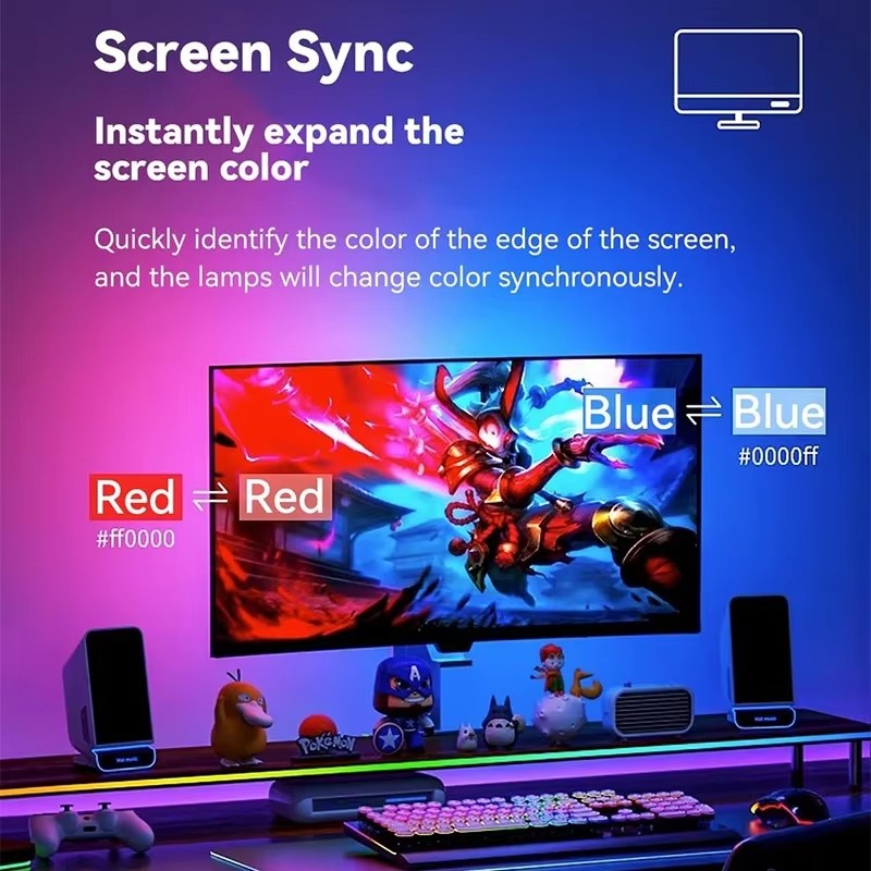 RGB 게이밍 조명 스트립 모니터 백라이트 LED 디스 - Pc Gaming Usa 리뷰 및 가격