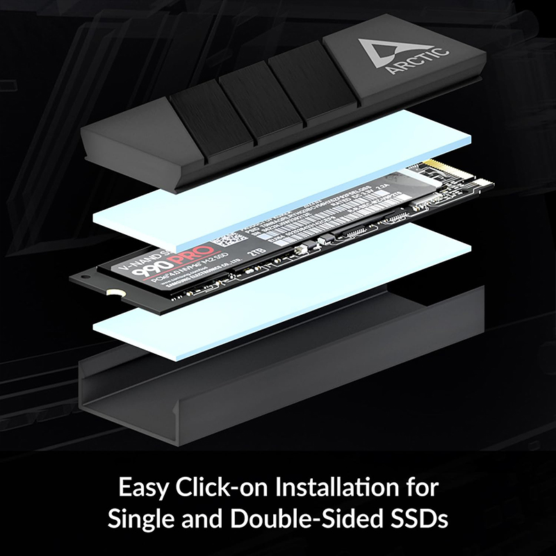 M.2 2280 SSD용 ARCTIC M2 Pro 블랙 - Pc Gaming Second 리뷰 및 가격
