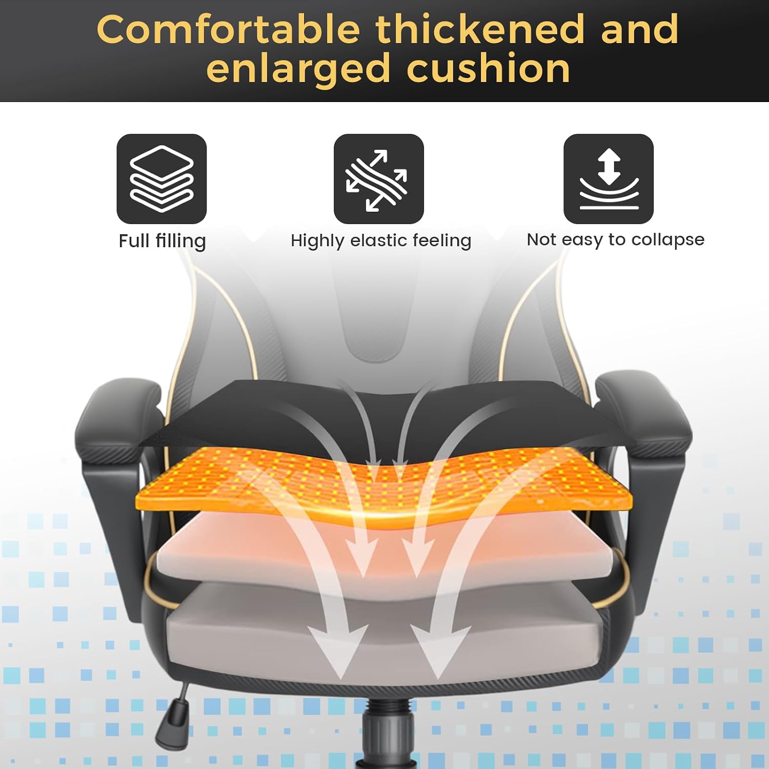 링크형 팔걸이가 있는 인체공학적 게이밍 의자, PU 가 - Gaming Chair 리뷰 및 가격