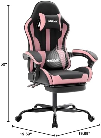 게이밍 의자, 발 받침대와 요추 지지대가 있는 인체공학 - Gaming Chair 리뷰 및 가격