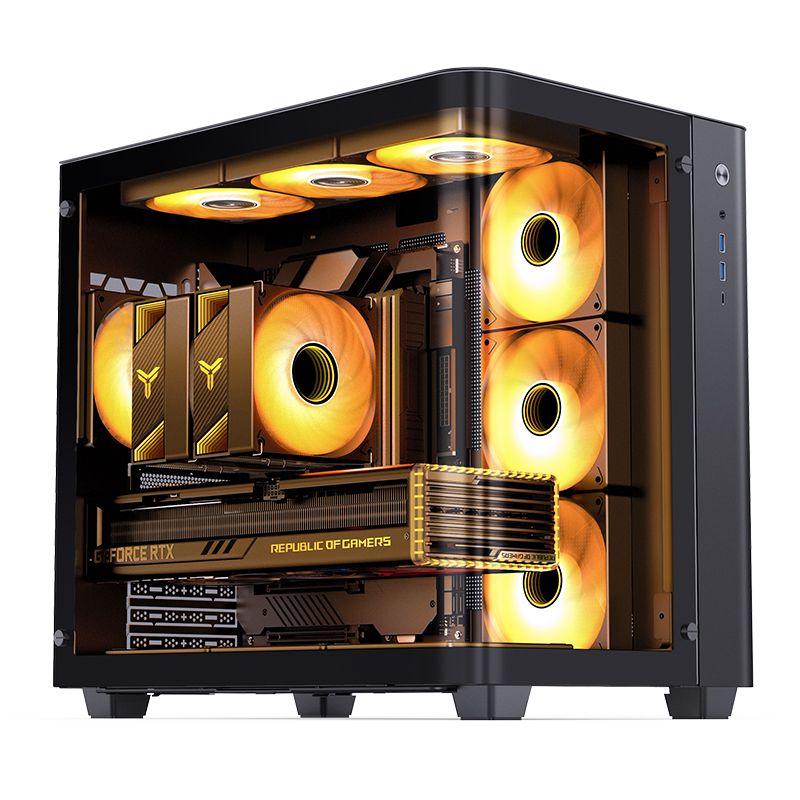 존스보 TK-3 데스크탑 시뷰룸 PC 케이스, 쌍곡면  - Pc Gaming Jonsbo 리뷰 및 가격