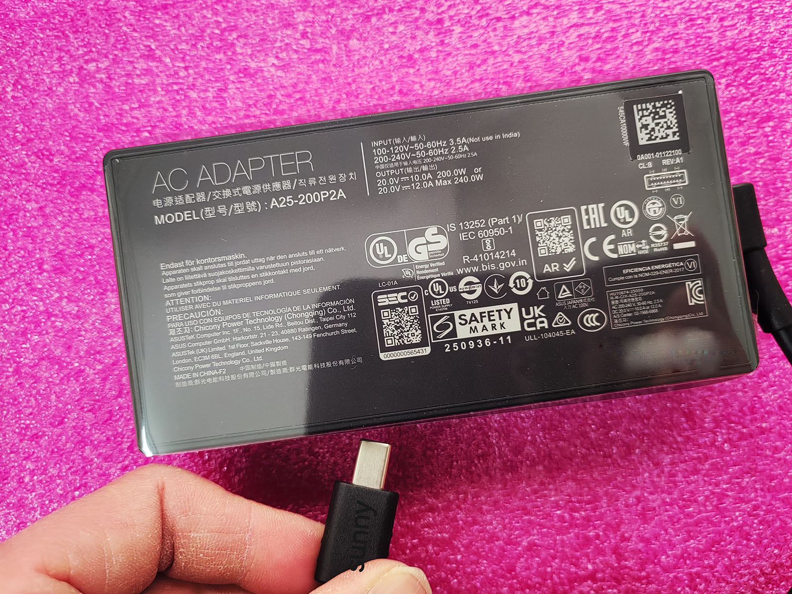 새로운 OEM A25-200P2A 직사각형 커넥터 20 - Pc Gaming Asus Rog 리뷰 및 가격