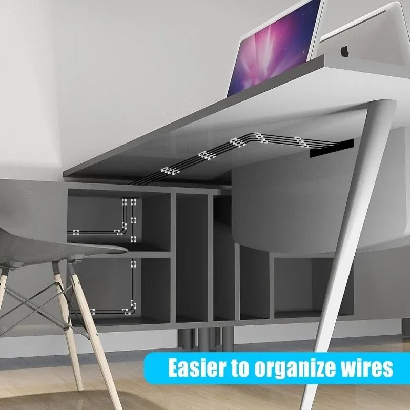 와이어 홀더 벽걸이 케이블 클립 자가 접착식 코드 정리 - Desk Cable Organizer 리뷰 및 가격