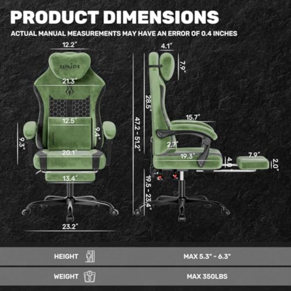 패브릭 비디오 게임 의자, 인체공학적 하이백 컴퓨터 게 - Gaming Chair 리뷰 및 가격