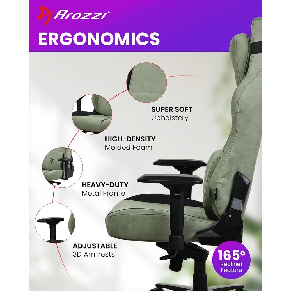 높이 조절이 가능한 대형 인체공학적 게이밍 의자, 넓은 - Gaming Chair 리뷰 및 가격