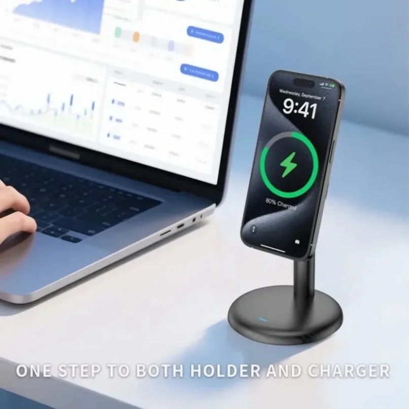 데스크탑 마그네틱 폰 스탠드 고속 무선 충전기 홀더 맥 - Desk Cable Organizer 리뷰 및 가격