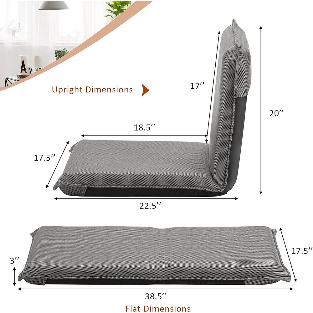 6단계 조절 가능한 명상 및 게임용 의자, 휴대용 바닥 - Gaming Chair 리뷰 및 가격