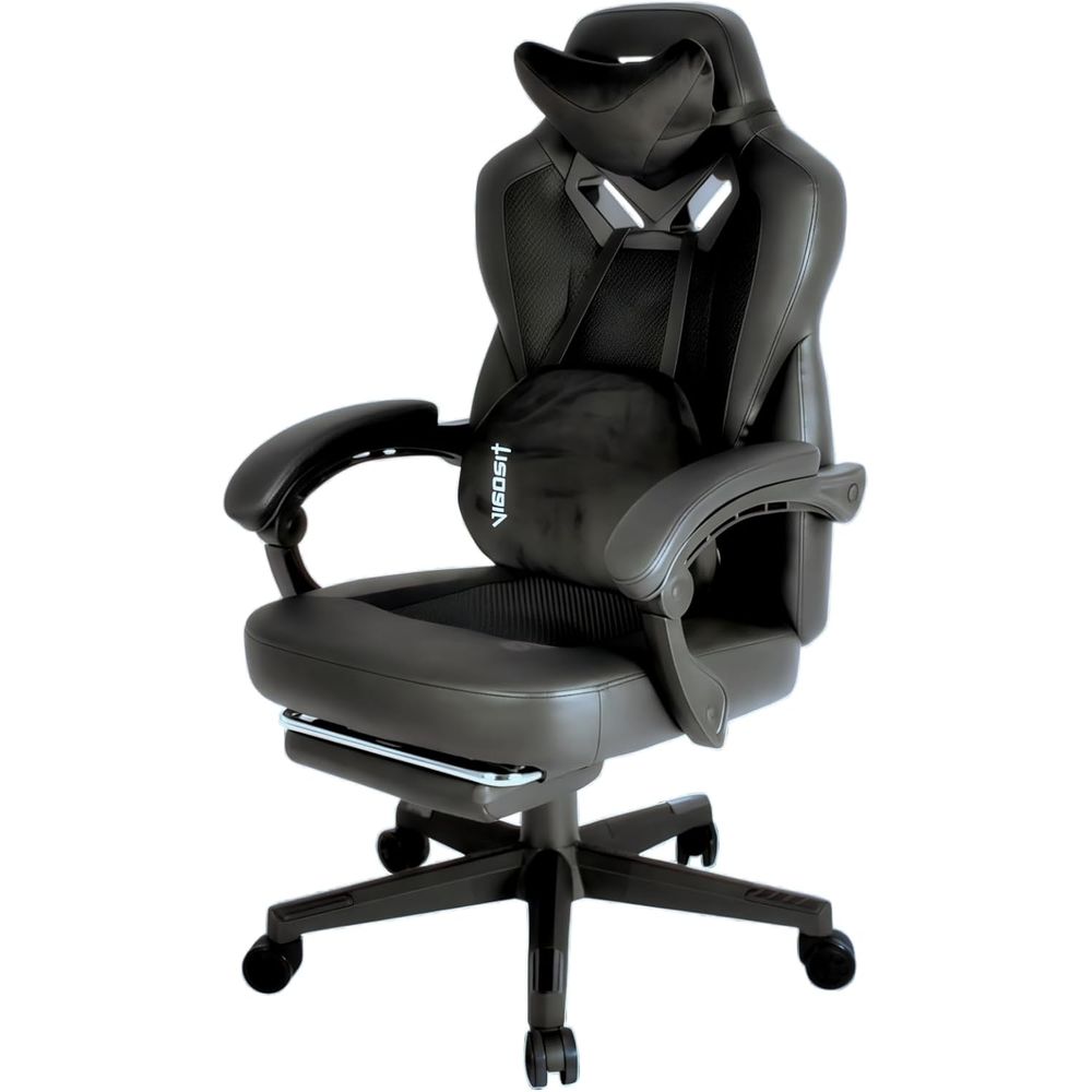 무거운 체형의 성인을 위한 발 받침대와 요추 지지대가  - Gaming Chair 리뷰 및 가격