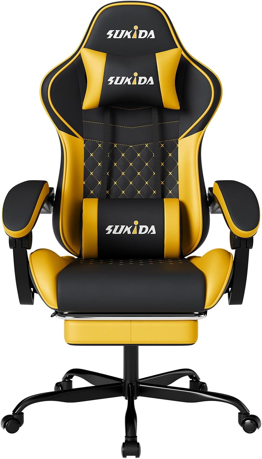 인체공학적 게이밍 의자, 마사지 기능, 요추 지지대,  - Gaming Chair 리뷰 및 가격