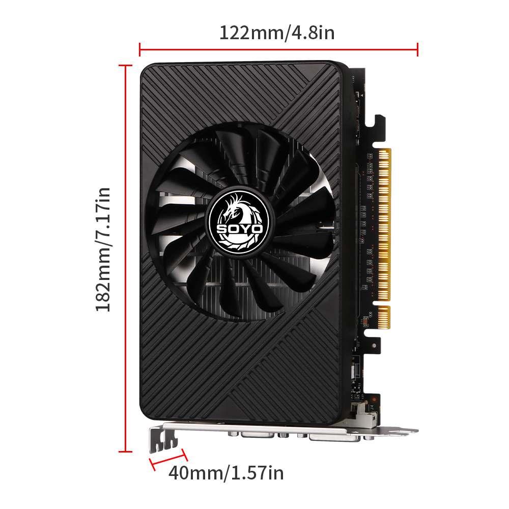 SOYO GTX 550TI 그래픽 카드 GDDR5 2G - Pc Gaming Nvidia 리뷰 및 가격
