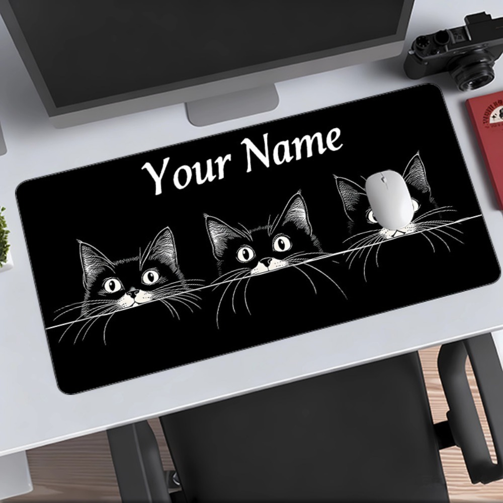 귀여운 3마리 검은 고양이 이름과 번호가 있는 맞춤형  - Pc Gaming Names 리뷰 및 가격