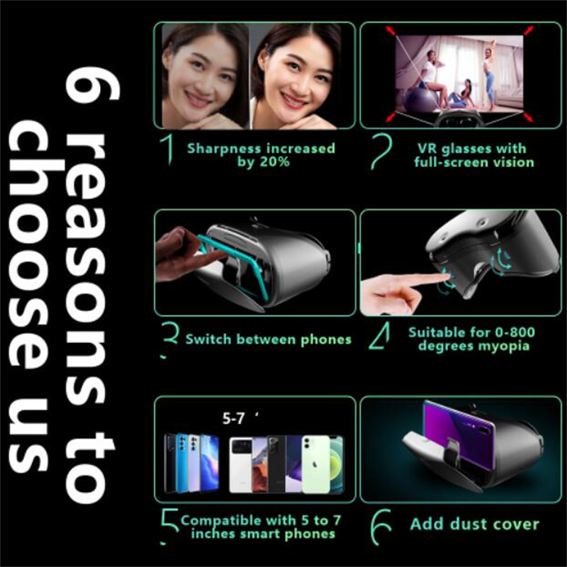 기존 VRGpro X7 VR 가상 현실 3D 안경 상자 - Pc Gaming Vr Headset 리뷰 및 가격