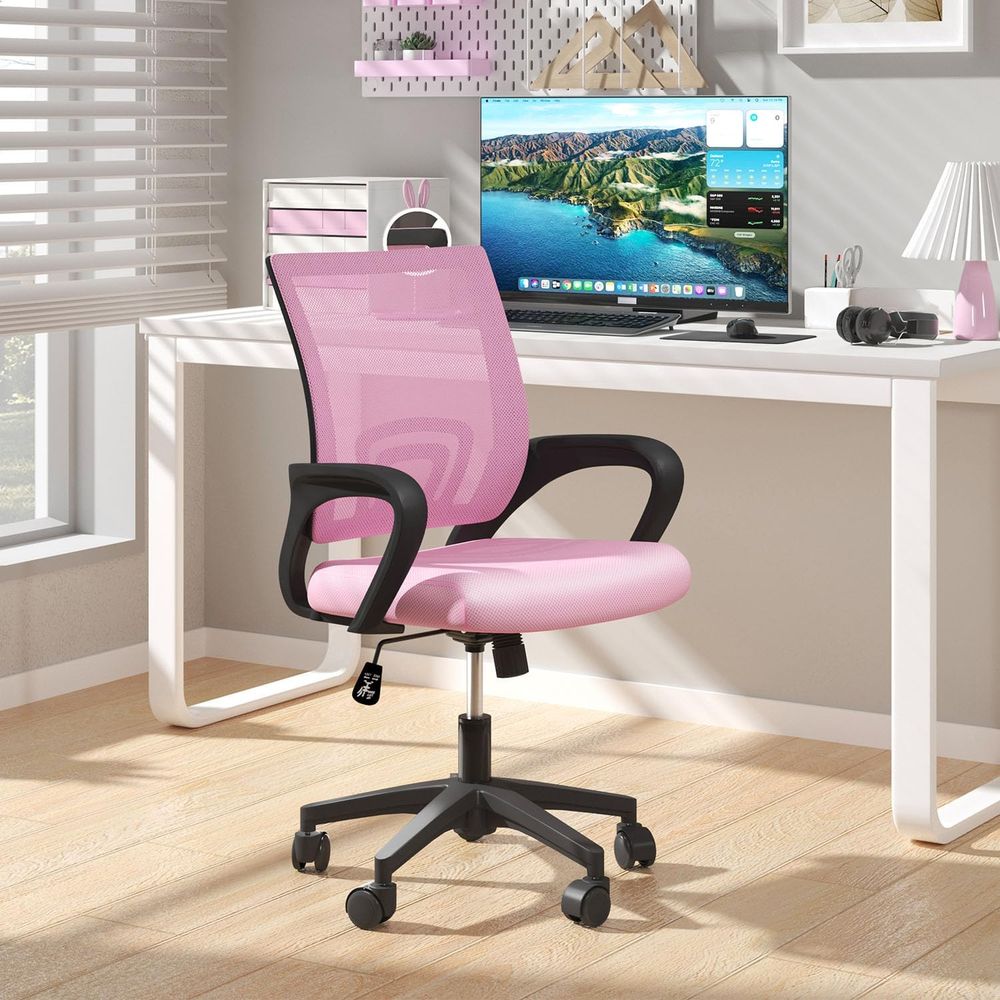 핑크색 인체공학적 메쉬 사무용 의자 2개 세트 - 요추 - Gaming Chair 리뷰 및 가격