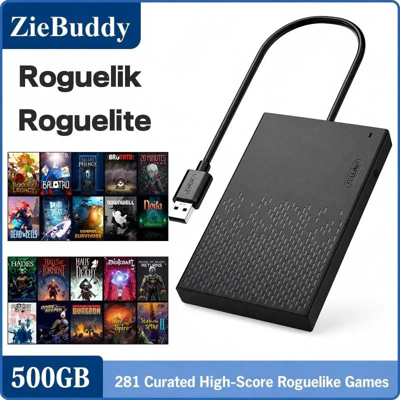 지버디 플러그 앤 플레이 게임 하드 드라이브 500GB - Pc Gaming Download 리뷰 및 가격